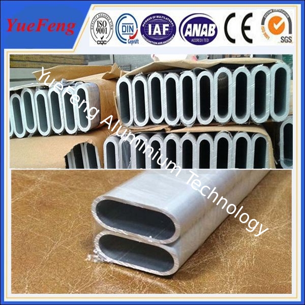 YueFeng aluminium extrusion profile housing / aluminum extrusion oval tube